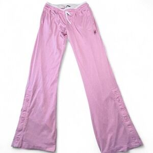 Y2K NIKE pink mesh windbreaker button woman's pants